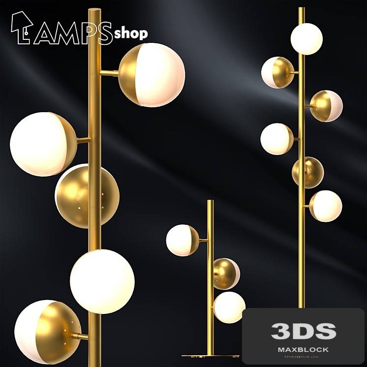 Milky Gold Trees Floor Lamps