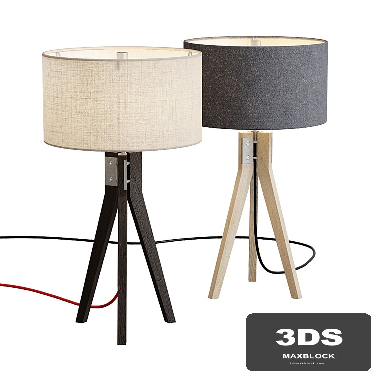 Folk Tripod Table Lamp