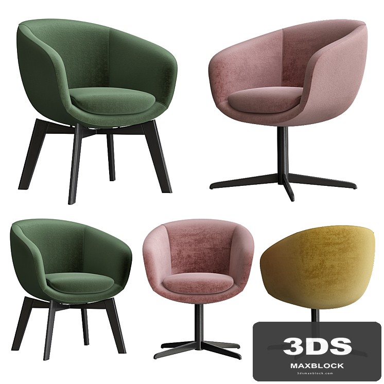 Minotti Russell Little Lounge & Dining Chair Set