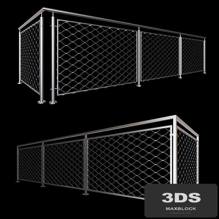 Railing, mesh stainless steel cable