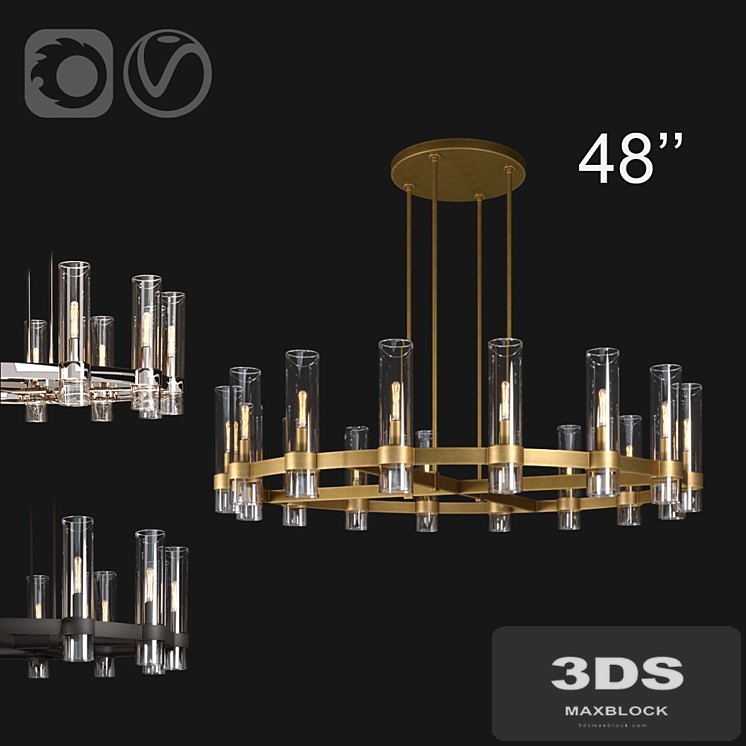 Restoration Hardware RAVELLE ROUND 48 ''