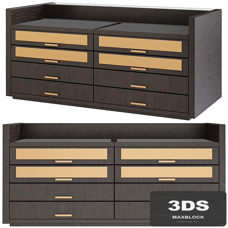Tweed chest of drawers by Poliform
