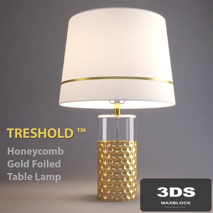 Table Lamp Threshold Honeycomb Gold Foiled Table Lamp