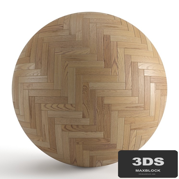 Seamless texture of parquet from solid oak v2. PBR