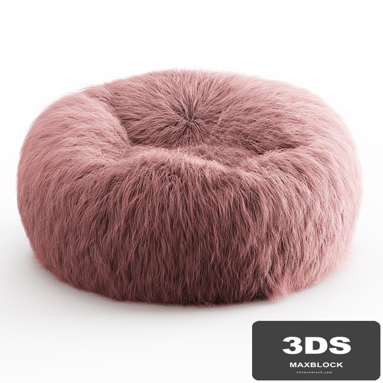 Himalayan Faux-Fur Beanbag