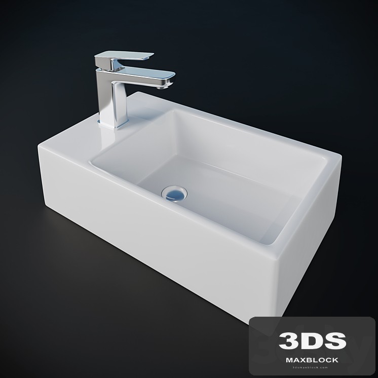 Ideal Stadart STRADA asymmetric washbasin