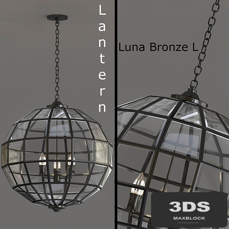 Lantern luna bronze l