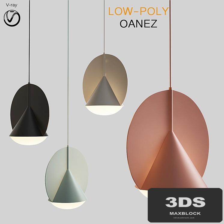 Scandlight Oanez Chandelier (low poly)