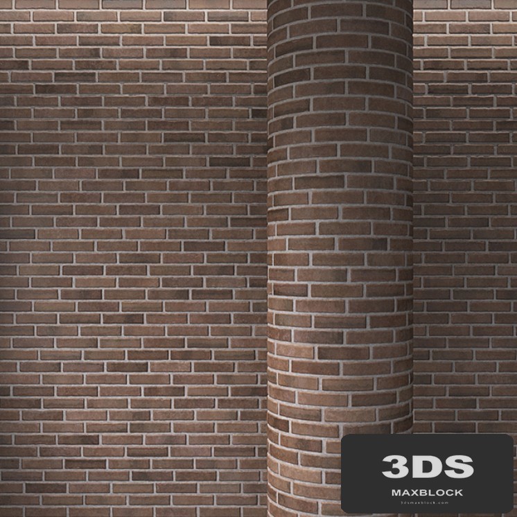 Brick brown masonry