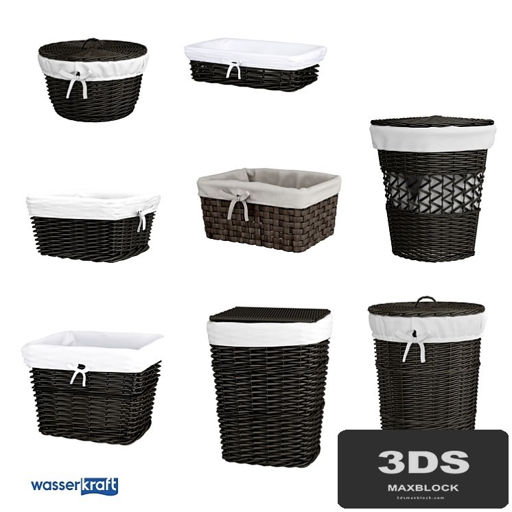 Bathroom baskets_ dark brown_OM