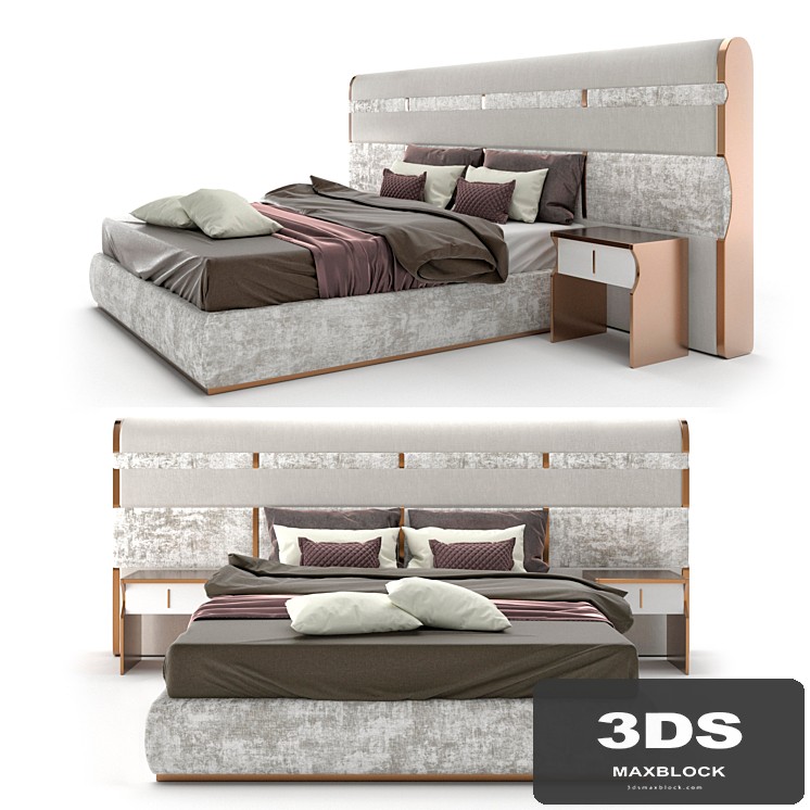 Luxury italian bed by Juliettesinteriors