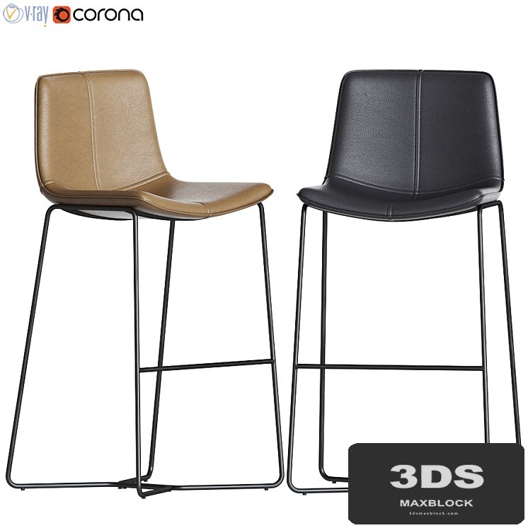 Slope Leather Bar. Counter Stools West elm