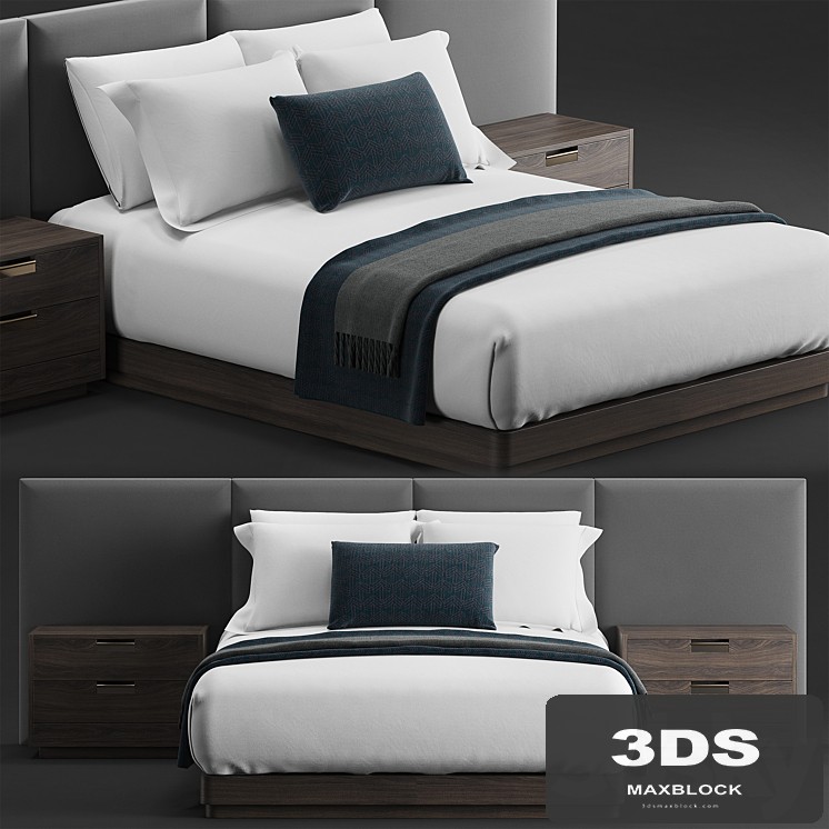 Bed for hotel guest room