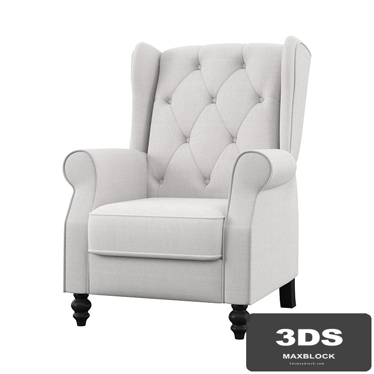 Reardon Pushback Fabric Manual Recliner
