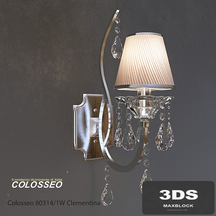 Sconce Crystal COLOSSEO 80314 / 1W CLEMENTINA Chrome