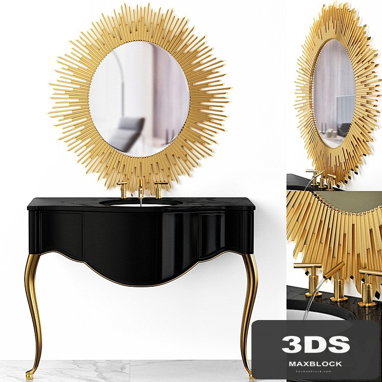 Art deco bathroom - luks marbella