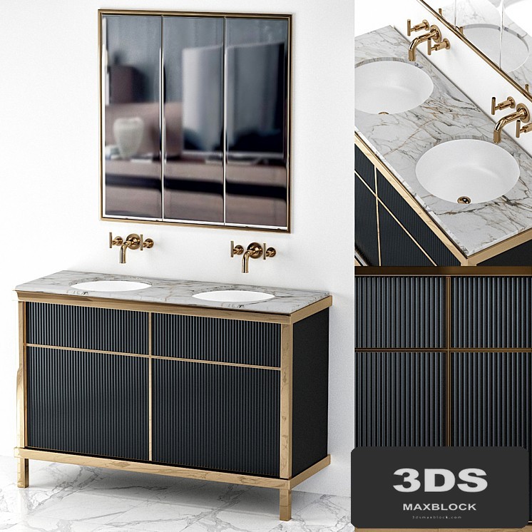 Art Deco Modern Bathroom