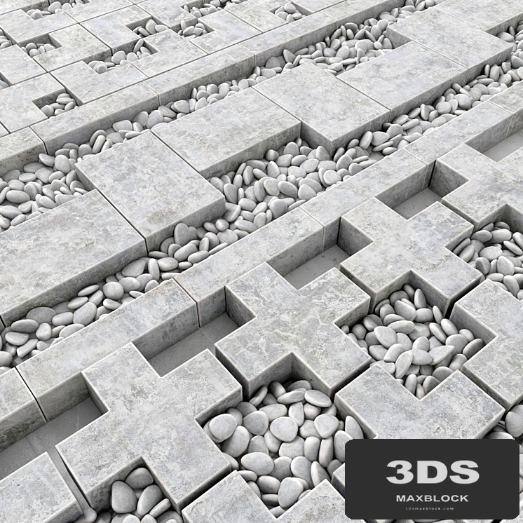 Concrete border construction