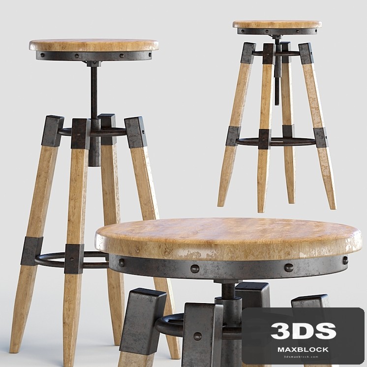 BY-lYJ Bar Stool Industrial Vintage Metal Cast Chic Tractor Seat Kitchen Metal Bar Stools