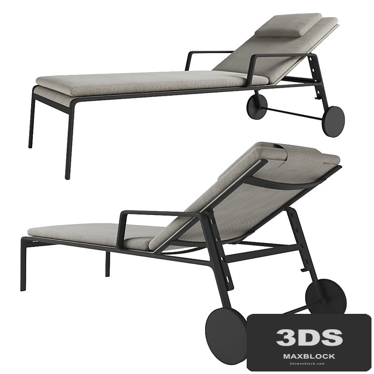 Kettal Park Life Deckchair 11600 pillows