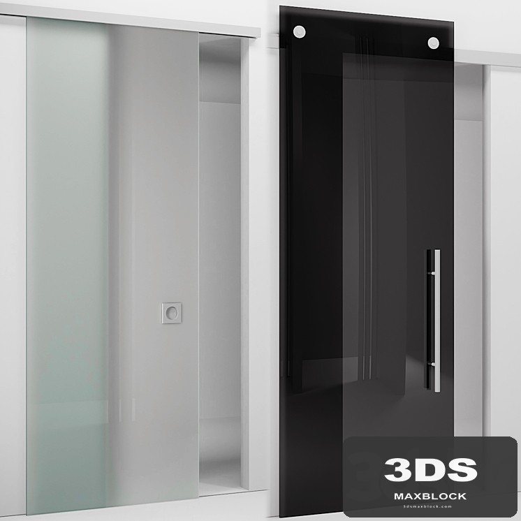minimal quadro Sliding door track