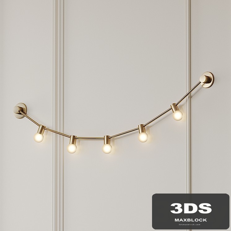 Garland of July 14th XS Gold Wall Sconce by CVL Luminaires