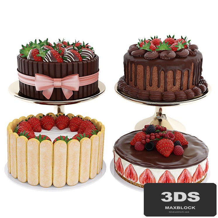 Strawberry cake collection
