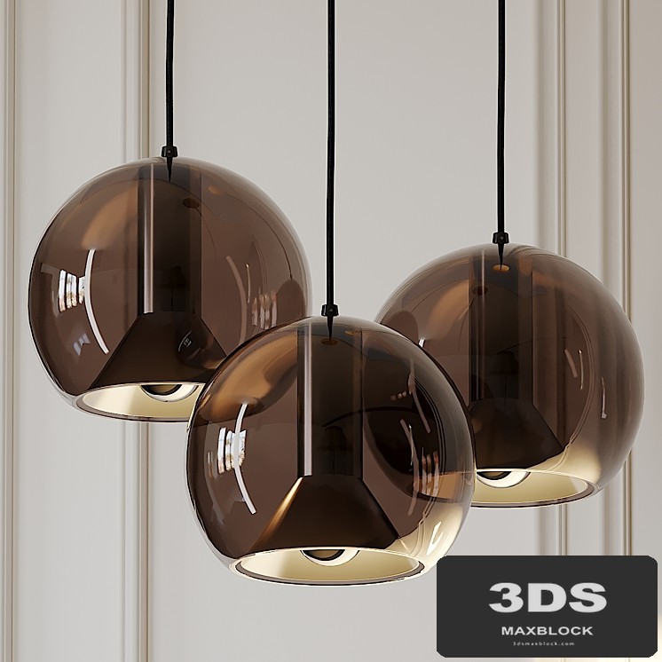 Globe Smoked Glass by Frank Ligtelijn