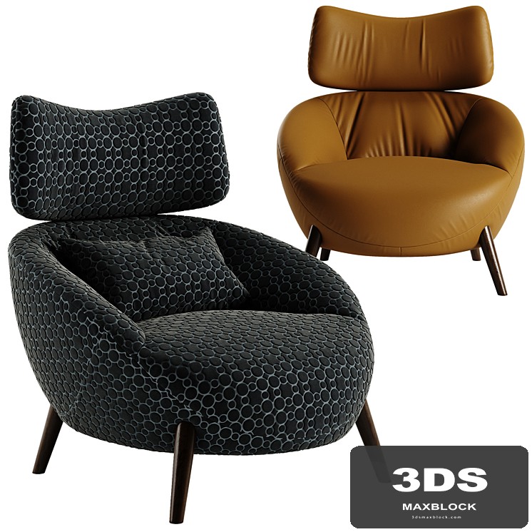Natuzzi luna armchair