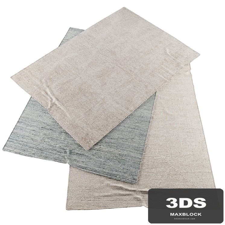 Collection of realistic carpets | RH Ellipse hand-knotted wool and Mosaic silk rugs