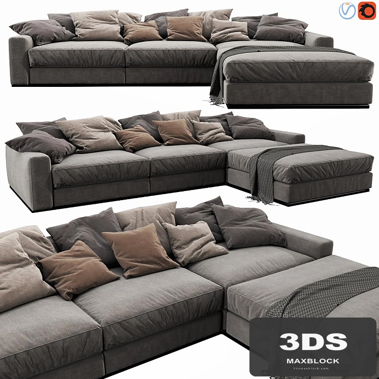Flexform Beauty Chaise Lounge