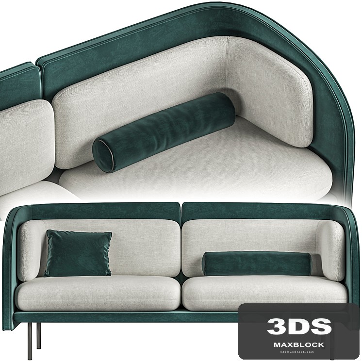 Green minimalimal sofa