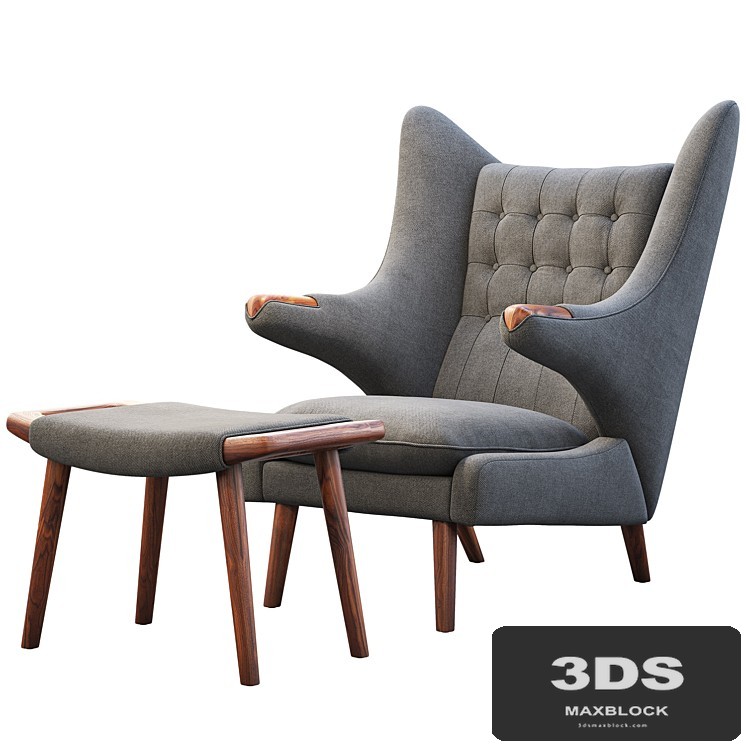 PP19 Papa Bear chair and ottoman