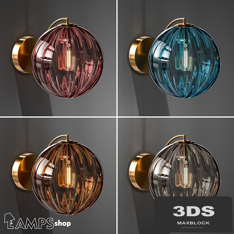 B4084 Sconce Glass Sphere