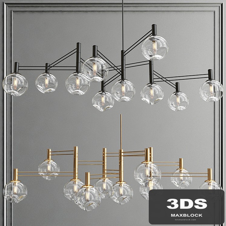 Temper chandelier