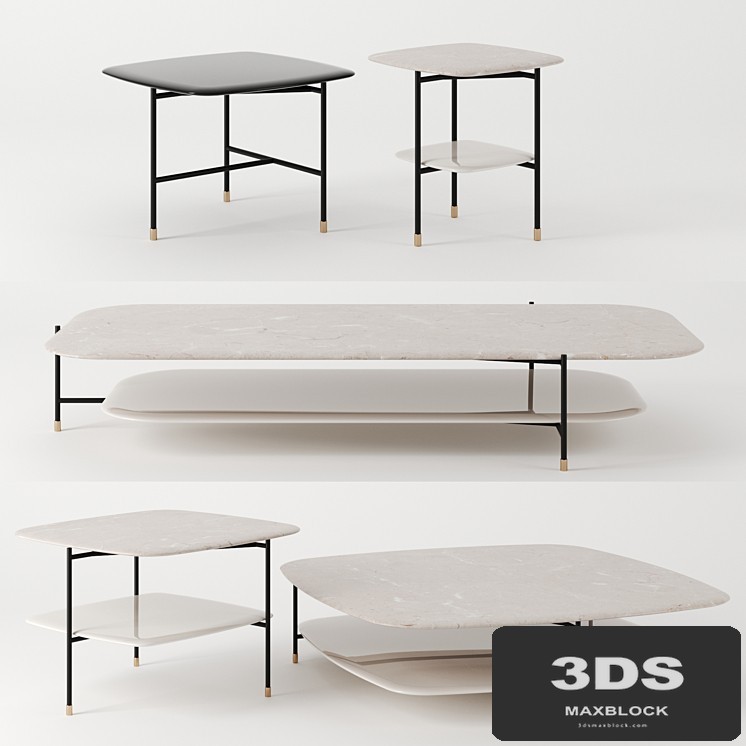 ADRIAN tables by Meridiani, square