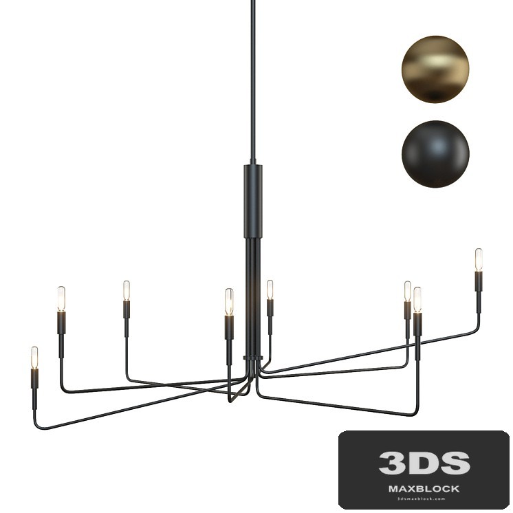 Crate & Barrel Clive 8-Arm Chandelier
