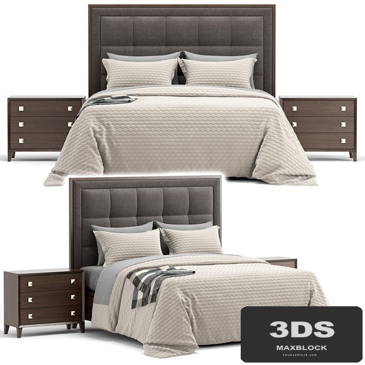 Lexington st Tropez Upholstered Panel Bed
