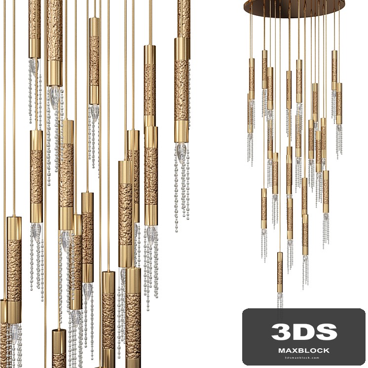 Nodes 8 Light Linear Chandelier