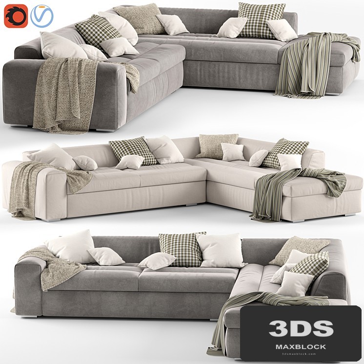 Corner sofa Biba Salotti Brad