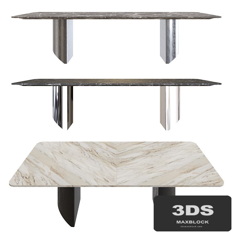 Minotti Wedge Rectangular Marble Top