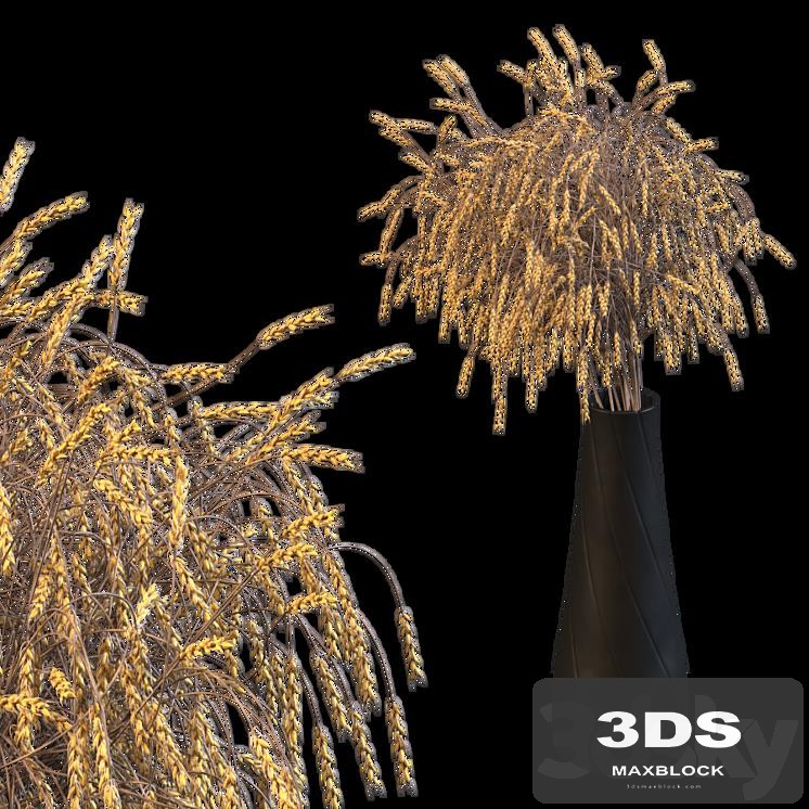 Decorative bouquet of ears of wheat