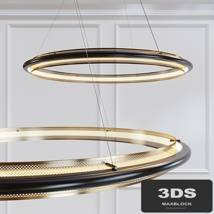 Perforated Single LED Chandelier