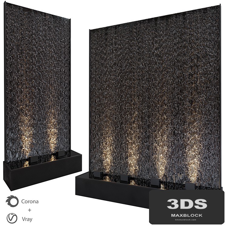 Wall water waterfall 3