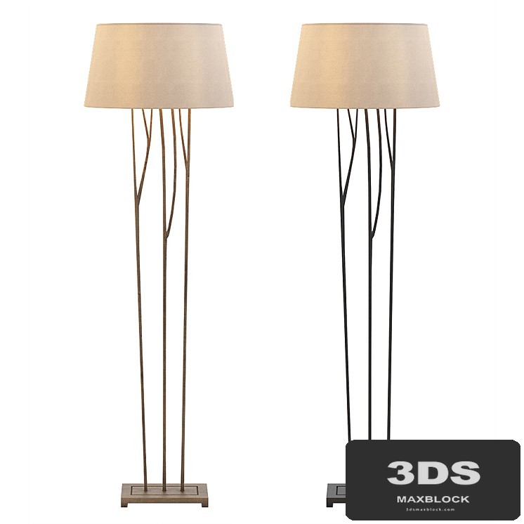 Aspen Floor Lamp with Natural Paper Shade