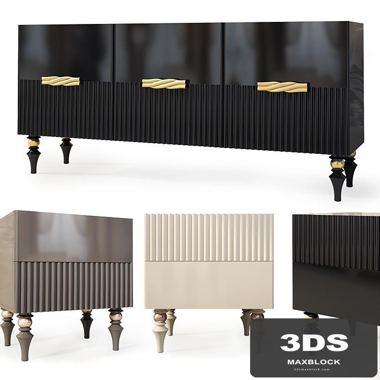 Chest and nightstand Auronzo. Nightstand, sideboard by Ambicioni