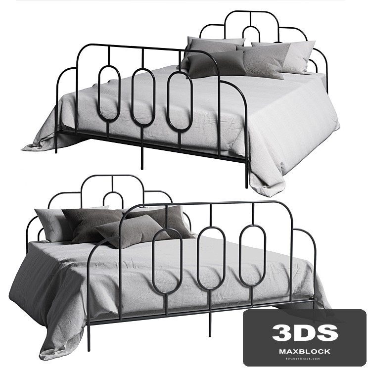 Sheryl Metal Retro Standard Bed