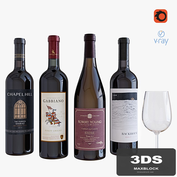 wine bottle set 6