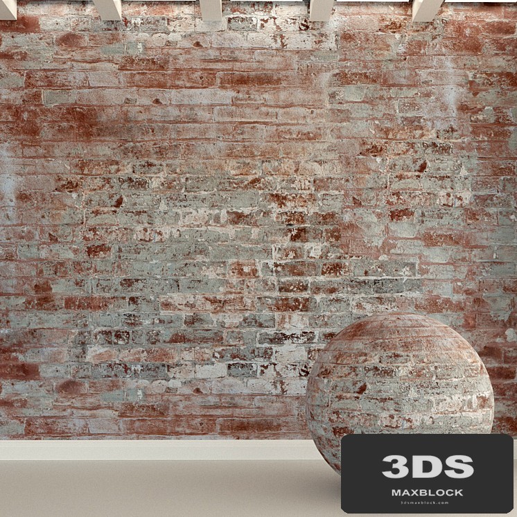 Brick wall. Old brick. 100