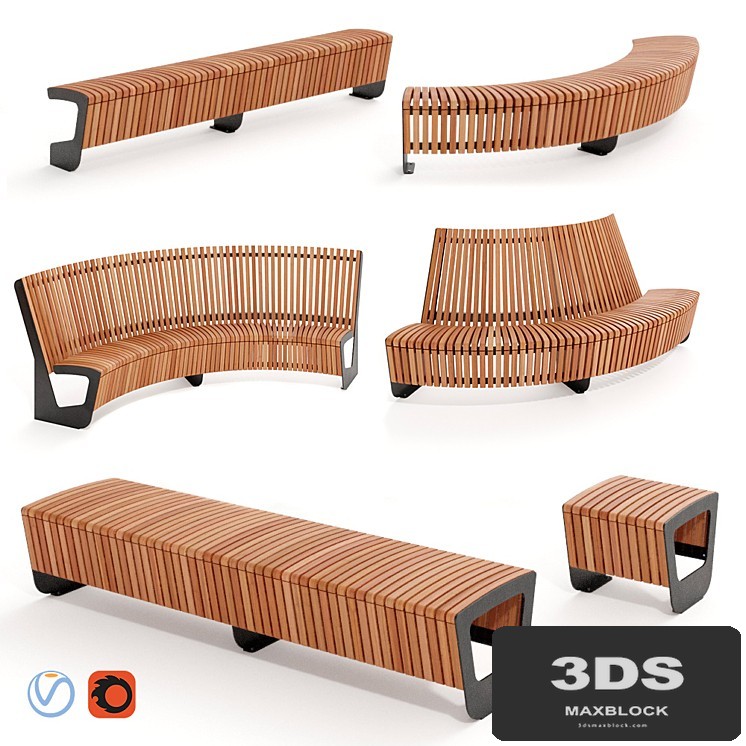 MMCITE. Park benches Landscape Compact
